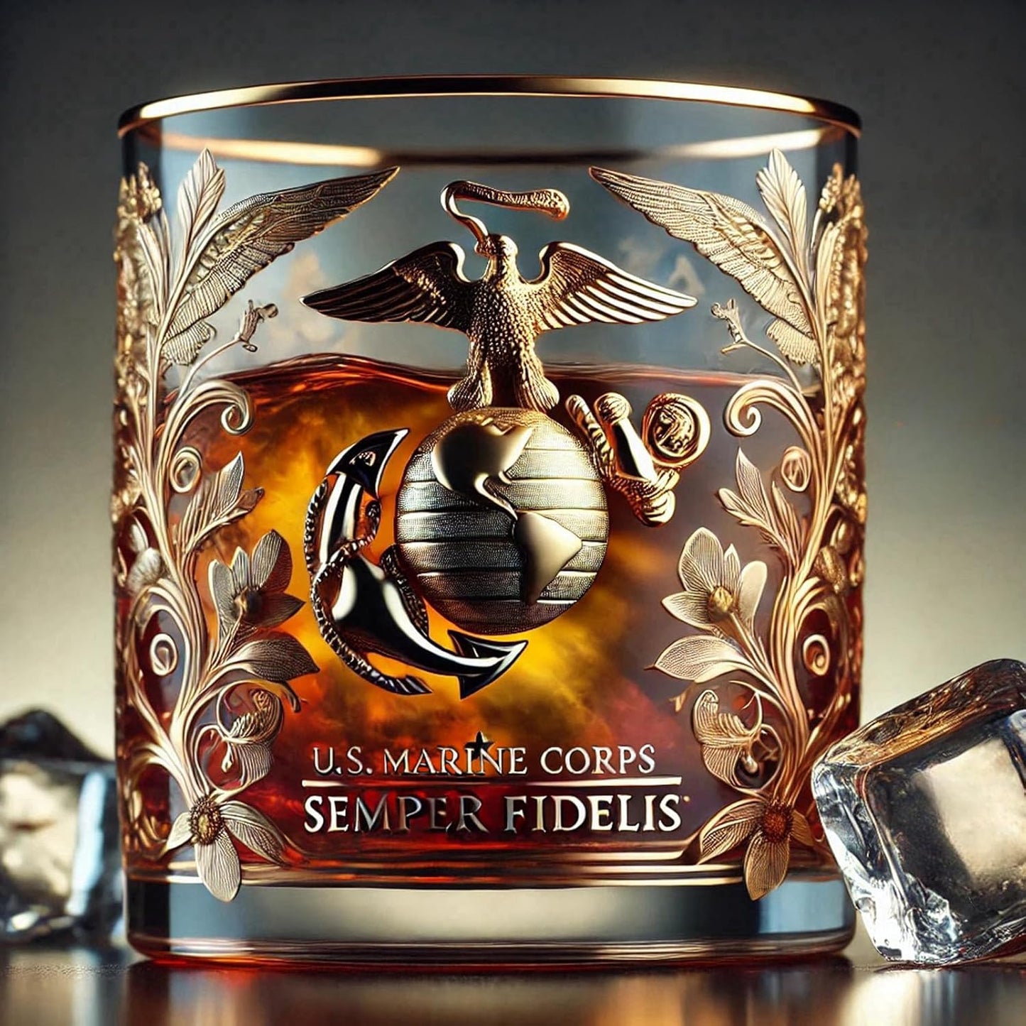 Relyball Veteran Tribute Glass