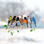 Birds Stained Glass Window Hangings - Libiyi